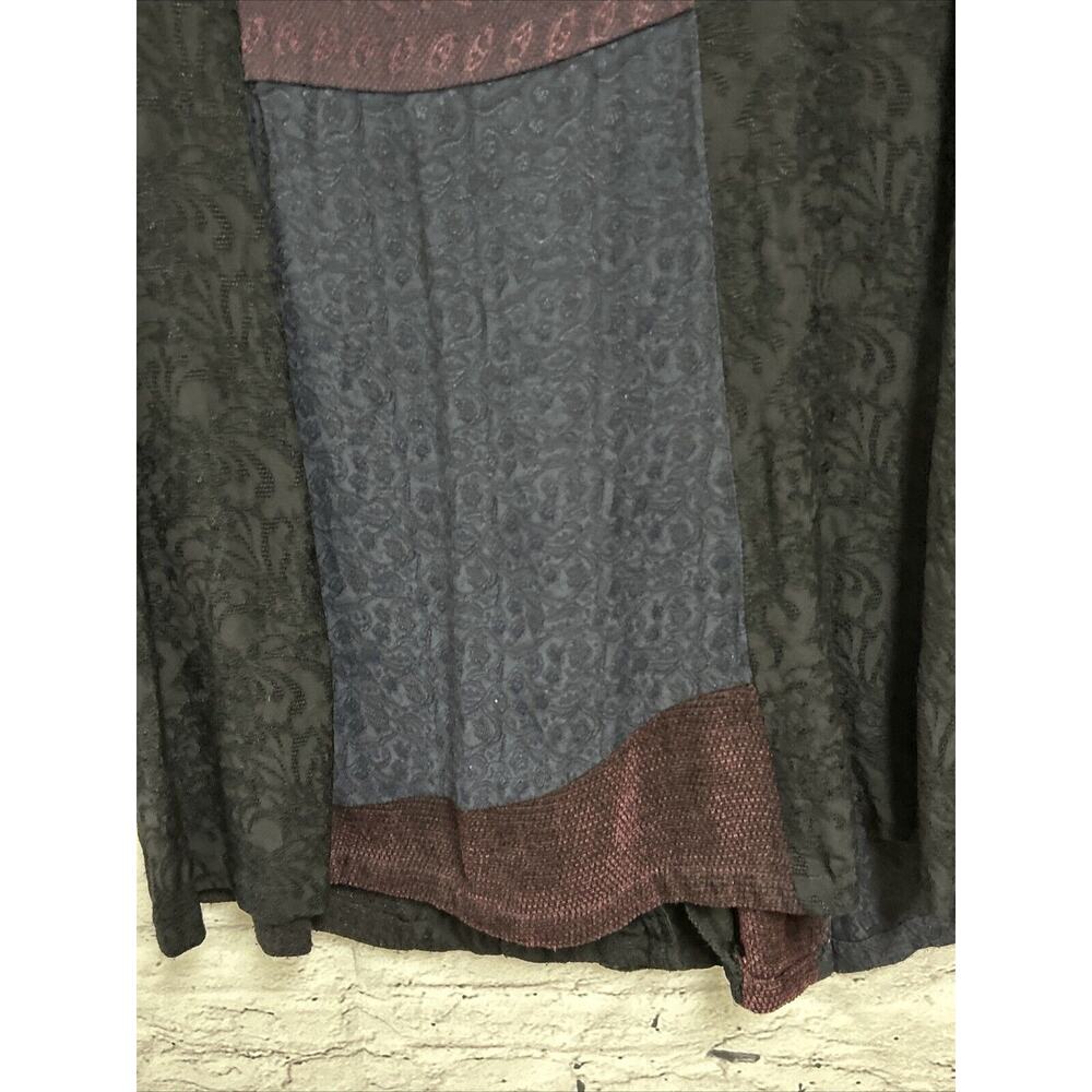 Neil & David Multi Patchwork Long Slv Blouse Medi… - image 8